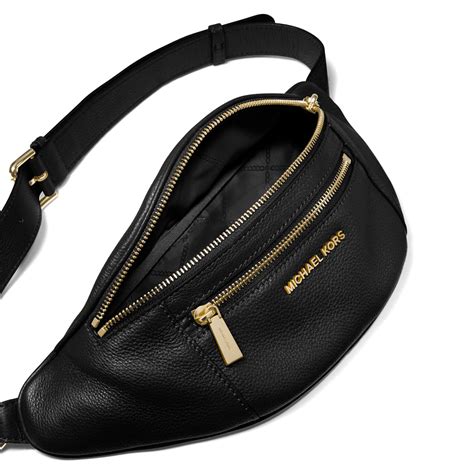 michael kors mott medium belt|Mott Leather Belt Bag .